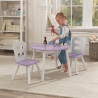 Ronde-kindertafel-met-opbergvak-en-twee-stoelen-lila-wit-Kidkraft (20017)